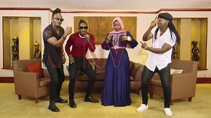 Faridah Nakazibwe dancing to "Gwe Weka" with B2C. Ahead of their concert, the music group met with Faridah Nakazibwe on #MwasuzeMutya where they shared their life stories and road to success. | NTV Uganda