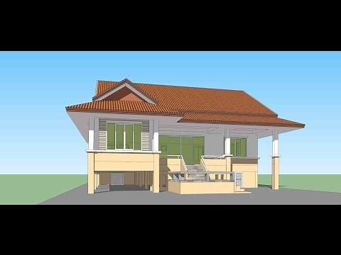 Sketchup How to Create House model in 1.30 hour basic for beginner