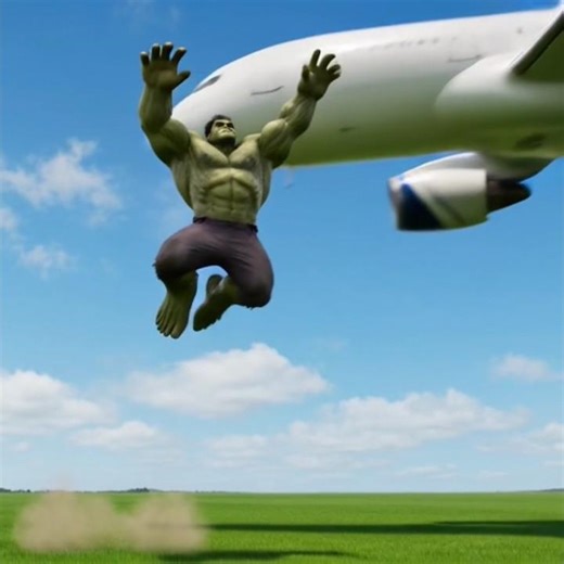 Hulk Saves Crashing Plane in 6 Seconds! 💥✈️ #Shorts