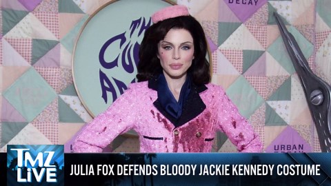 Julia Fox Dresses as Blood-Soaked Jackie Kennedy for Halloween Party Live