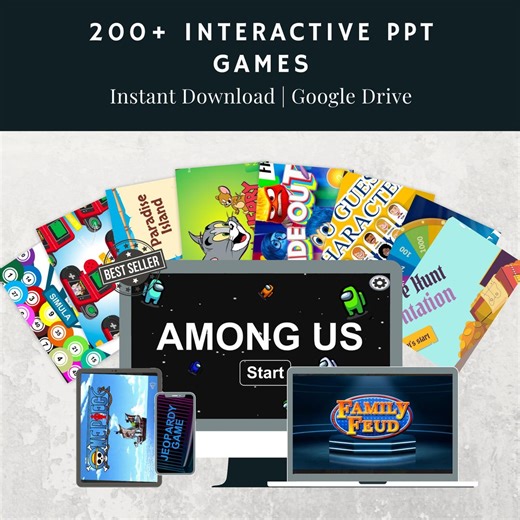 200  Interactive PPT Games - Etsy