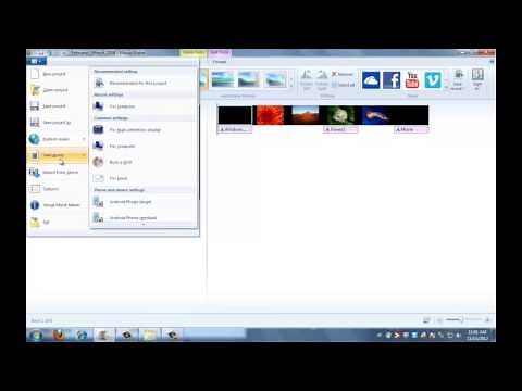 Windows Movie Maker - Part 4 - Exporting