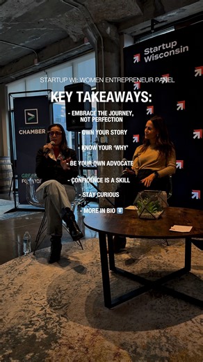 as part of Start Up Wisconsin Week, Amanda hit the stage with...