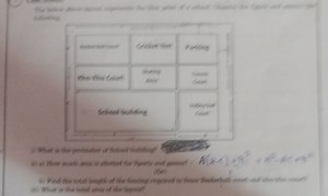 The below layout represents the blueprint of a school. Observe ... | Filo