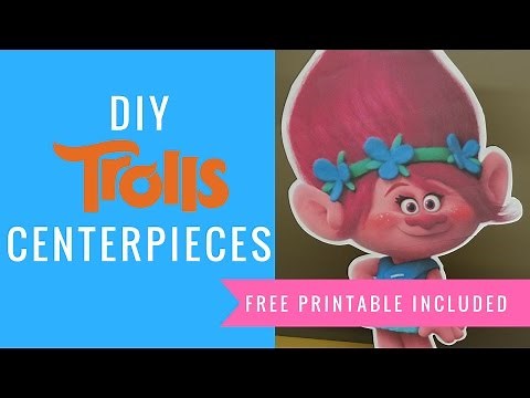 How to make Trolls Princess Poppy Party Centerpieces Part 1