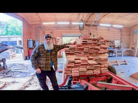 Our first time making Pine Flooring!