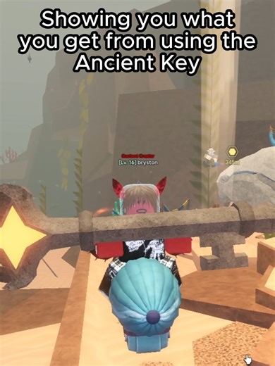 Using Ancient Key to unlock Fish Ruins #abyss #fishruins #robloxgame #robloxfyp #fyp #viral #newgame #tutorials
