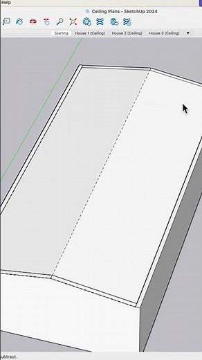 Showing Geometry with Tags #sketchup #3dmodeling