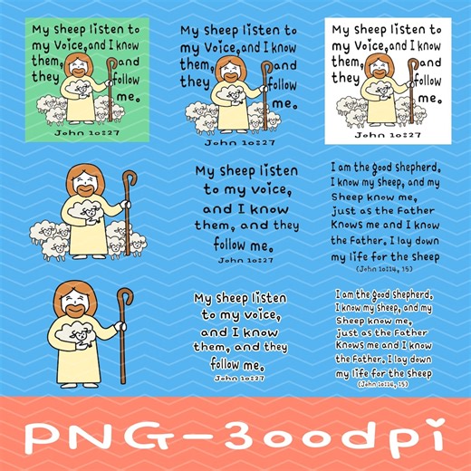 Good Shepherd Clip Art | Jesus and Sheep PNG (digital Download) - Etsy Canada