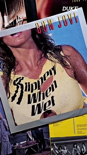 Bon Jovi - Slippery When Wet Released on Aug. 18, 1986 🇺🇸 The ultimate hard rock album 🔥🔥 100% perfection! Bon Jovi #SlipperyWhenWet #vinylcollection #recordoftheday | Duke TV
