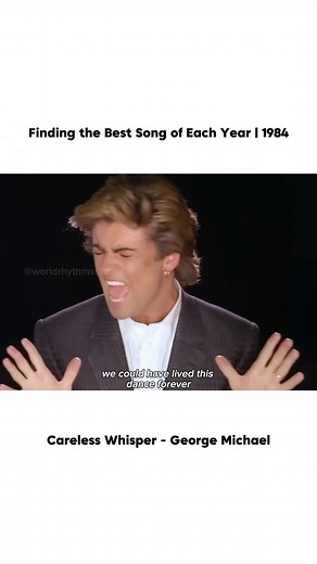 World Rhythms on Instagram: "🎶 Ready for a musical time machine? 🚀💫 Let’s dive into the BEST songs from every year, starting with the iconic 1984! 🎷✨ George Michael blessed us with “Careless Whisper,” and we’re still vibing to it! 💃🕺 But wait… what’s YOUR favorite hit from 1984? 🤔👇 Let’s talk nostalgia and beats! 🔥🎧🎤 Stay tuned for more yearly throwbacks, and let’s see if your faves make the list! 🏆🎵 #nostalgia #hit #best #explore #music"