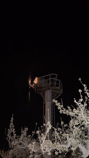 Kait Thornton | We use TWO methods to protect our apple and pear blossoms when temps drop: ☝️Wind machines: These big fans pull warmer air from above and... | Instagram