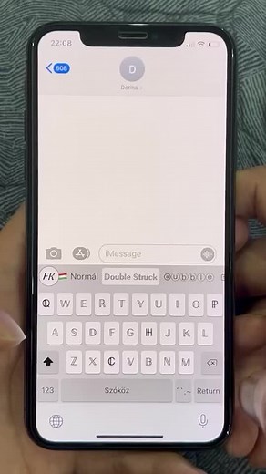Használd a Fonts Keyboard alkalmazást üzenetekhez