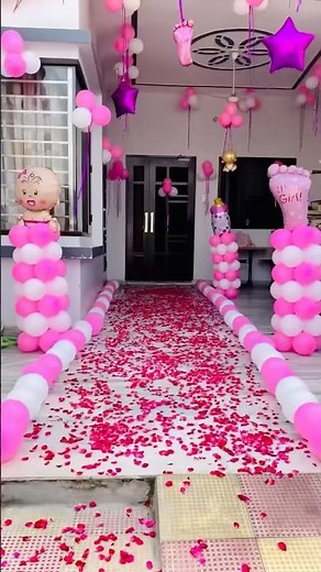 new born baby welcome decoration at home,baby welcome ideas at nani house,welcome decoration
