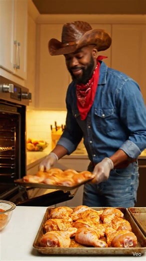 AA Cowboy Ricky Baked AA Spicy Chicken for Hip- hop Party!