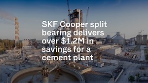 What do you do when you have a bearing failure in a trapped location and no crane? Look to SKF Cooper Split spherical roller bearings to come to the rescue, just like this cement plant did. Download the PDF: https://skf.li/ovhtk9 #Cooper #trappedlocations #splitbearing #SKF | SKF