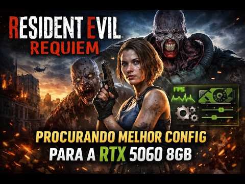 R7 5700X3D RTX 5060 de 8gb teste e Game play do Resident Evil Reguiem