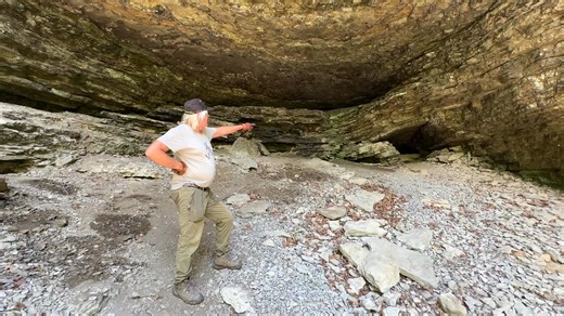 Memorial Day walk to Arch Cave. One of the most popular spots on the ranch. New road above crawler alley, creek, and we posted some new signs. | Rush Springs Ranch: ATVs, Off Road Park, and Campground