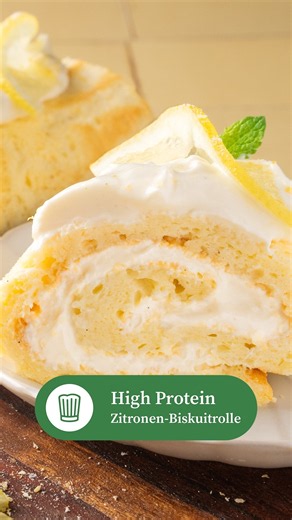 High Protein Lemon Swiss Roll 🍋 | Chefkoch