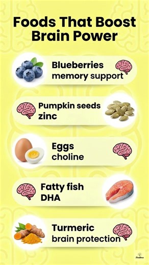 5 Foods to Supercharge Your Brain 🧠✨
