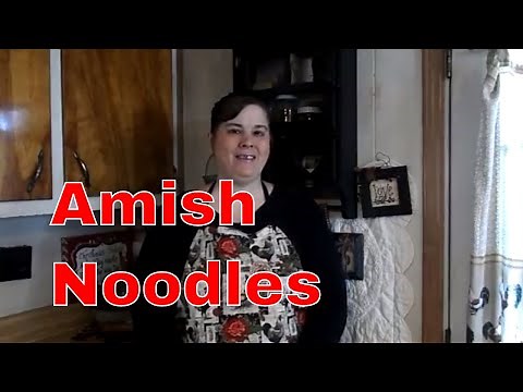How to make Amish Egg Noodles (homestead Tessie Mobile Home Living)