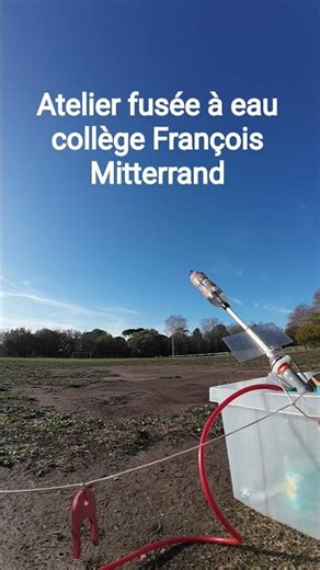 Atelier fusée à eau #fuséeàeau #collègefrançoisMitterrand #Toulouges #waterrocket #bottlerocket