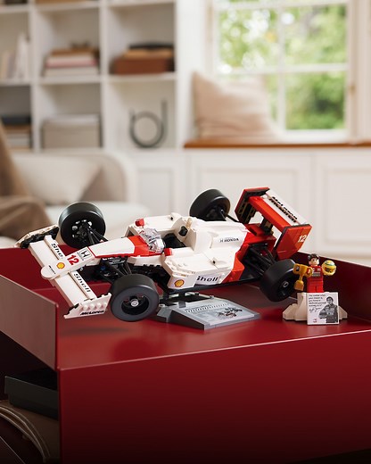 Celebrate an iconic duo and the glory days of McLaren Racing and Senna with the LEGO® Icons McLaren MP4/4 & Ayrton Senna here https://lego.build/McLarenMP4-4 | LEGO