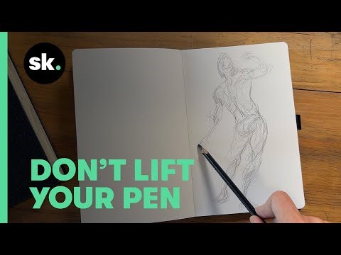 30-Day Drawing Challenge | Day 24: Continuous Line Figure Drawing for Beginners