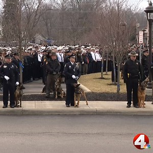 A 21-gun salute and "Taps" for fallen officers Morelli and Joering. nbc4i.co/westerville | NBC4