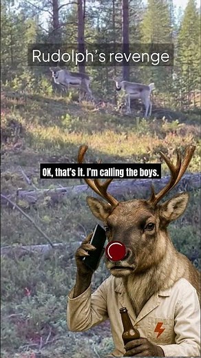 Caught on Quickie’s Camera… Get Outta the Way, Rudolph! 🦌