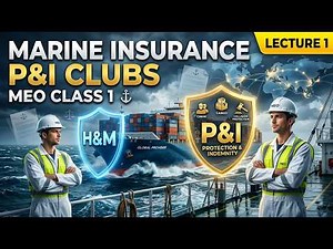 MEO Class 1 Marine Insurance | P&I Clubs Explained from Basics | Part 1 | H&M vs P&I