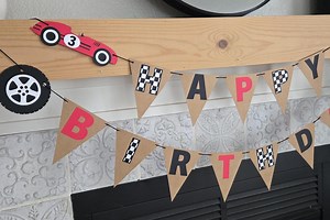Race Car Birthday Banner, Race Car Birthday, Race Car Party Banner, Racing Car Birthday Banner, Racing Car Party Banner, Race Car Party - Etsy
