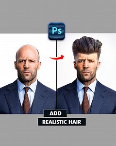 415K views · 1.5K reactions | easy way to create realistic hair from any Image in photoshop! #graphicinfluence | Graphic Influence | Facebook