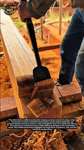 Hand Carving a Perfect Wood Joint with a Chisel | Satisfying Carpentry Craftsmanship