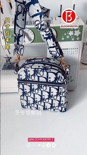 Make a double-zippered crossbody bag