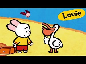 Cartoon for kids - Louie draw me a Pelican HD | Learn to draw