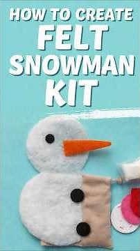 How to Create an Easy Felt Snowman Pattern Instructions with Accessories - Easy Craft Ideas #shorts