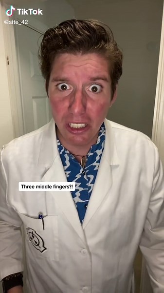 #stitch with @site_42_technology_dept Dr. Sherman can get carried away sometimes. #scptiktok #scp #scpfoundation #drsherman #site42 #middlefinger