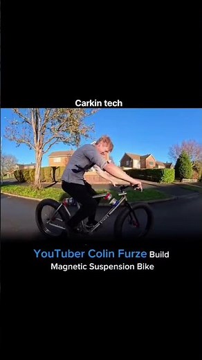 Colin Furze made a Magnetic Suspension Bike! 😱 the amazing work of Shock Absorber made from Magnets!