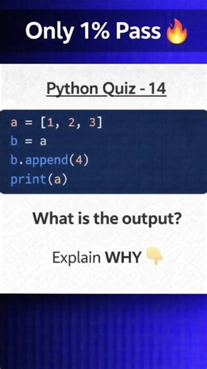 Only 1% Pass This Python Quiz 😱 | Guess the Output #pythonprogramming