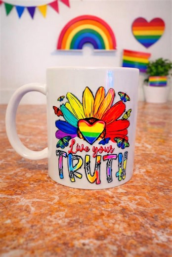 11oz Pride Mug – “it’s Okay to Say Gay” Rainbow Coffee Cup | LGBTQ  Ally Gift | Pride Month Mug | Can Be Personalized - Etsy