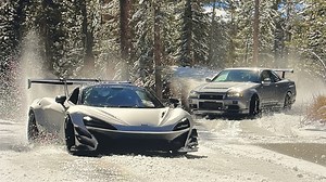 McLaren 720 And R34 GTR Snow Drift?