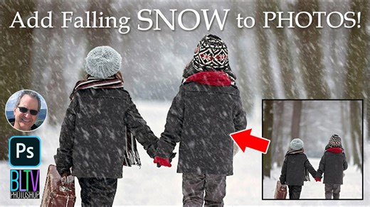 Photoshop: Add realistic, falling snow to your wintry photos