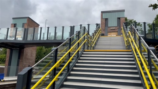 First of its kind passenger footbridge opens at West Yorkshire station