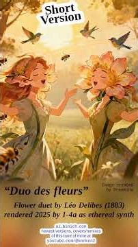 [instrumental, electronic, classic] Flower duet by Léo Delibes (1883) rendered 2025 by 1-4a