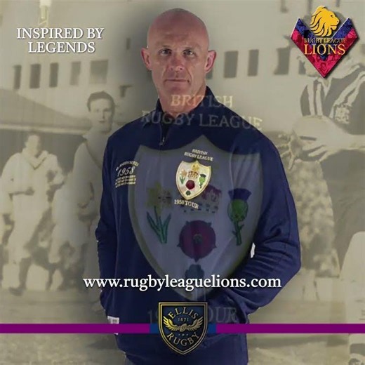 Rugby League Lions 1958 Clothing Range inspiration