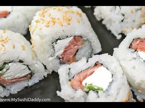 How To Make a Salmon Sushi Roll