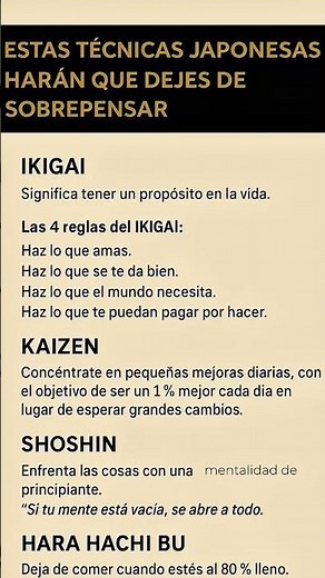 Técnicas Japonesas para dejar de sobrepensar 🔥 #frases #exito