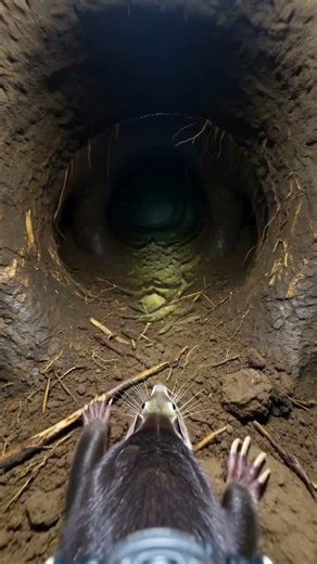 A European Mole Digs Through Total Darkne #wildlife #wildlifeshorts