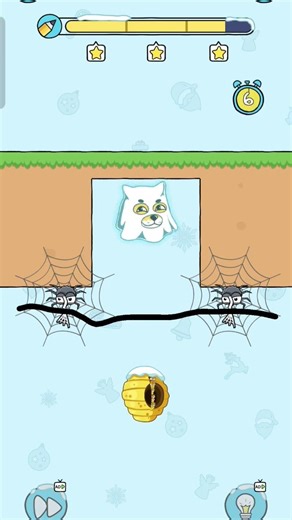 Rope Cutting Puzzle Game 🪢 | Smart Move = Win 🧠Can you solve this level? Watch till end 😲🔥#shorts